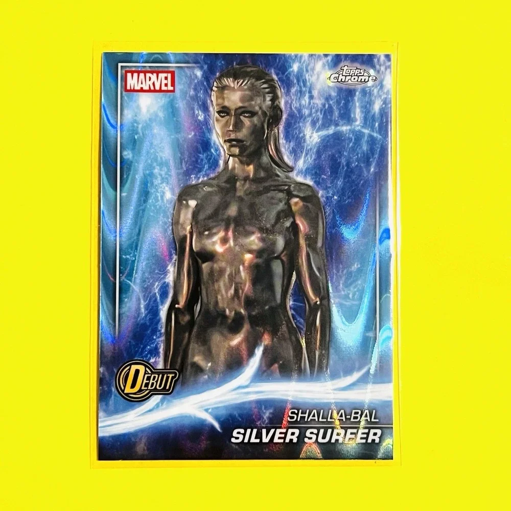 2025 Topps Marvel Studios Chrome Shalla-Bal Silver Surfer‎ Blue RayWave #198